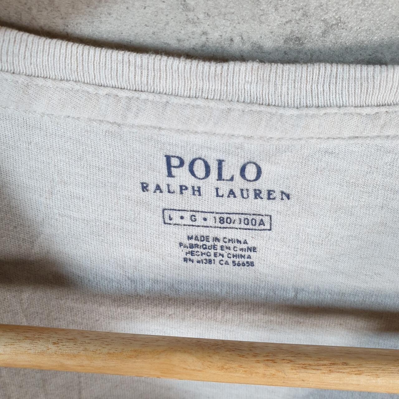 Polo Ralph Lauren vintage uomo grande grigia ricamata vestibilità classica pony