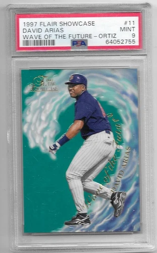 David Ortiz 1997 Flair Showcase Wave of the Future RC Graded Mint PSA 9