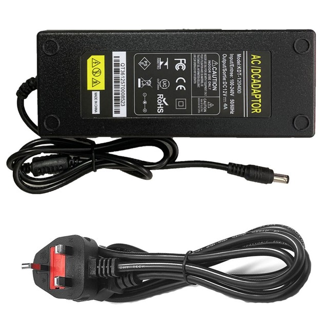 LED Driver Adapter AC 220V To DC 12V Transformer Power Supply LED Strip CCTV 4A LED Driver Adapter AC 220V To DC 12V Transformer Power Supply LED Strip CCTV 4A