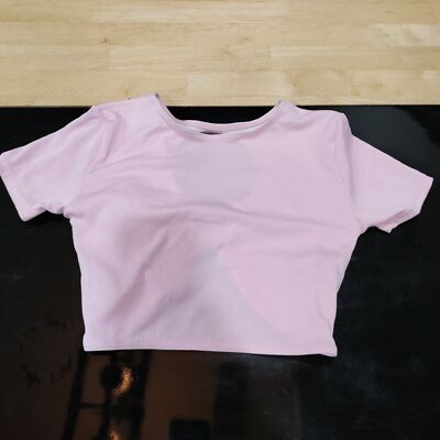 Womens shein pink short sleeve shirt sz s