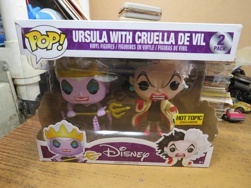 Ursula With Cruella De Vil Funko Pop Hot Topic Exclusive Retired Disney