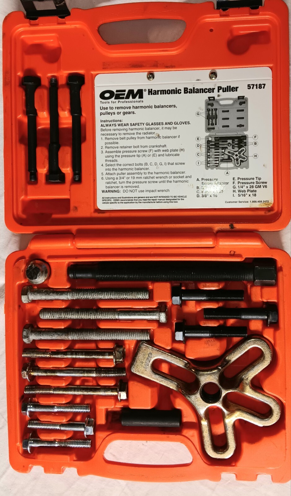 OEM Harmonic Balancer Puller Kit 57187 eBay