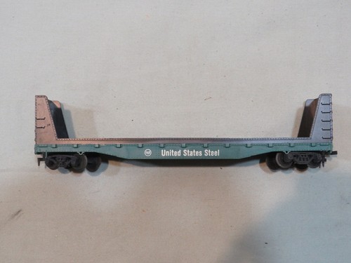 Tyco HO Gauge United States Steel Bulkhead Flat Car