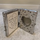 Frameology Silver Metal Heart Picture Frame Book Stand Umberto Eco Quote 1997