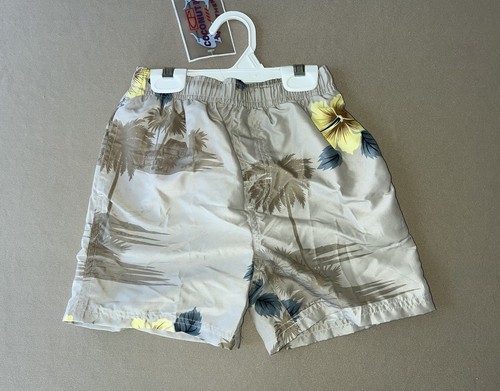 Boys 5/6 Medium “Hawaiian Themed” Swimming Trunks By Coconut Pier, New With Tags - Picture 4 of 9