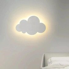 APPLIQUE LAMPADA DA PARETE PER INTERNI LUCE MURO A LED FORMA NUVOLA BIANCA 9W