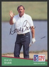 Dave Barr #154 signed autograph auto 1991 Pro Set Golf Trading Card