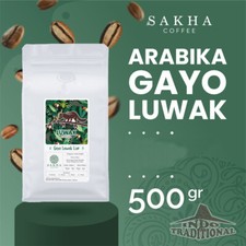 500 gr Authentic Indonesia Kopi Luwak Gayo Aceh 100 Wild Civet Coffee Roasted