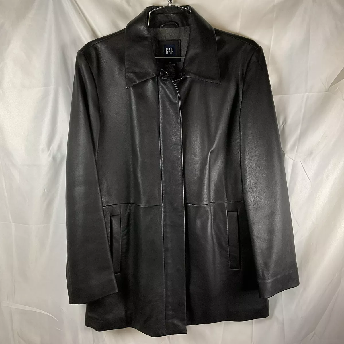 Leather and wool jacket cheap womens