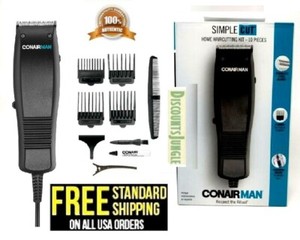 conair basic cut home hair cutting clippers 10 pc set barber kit