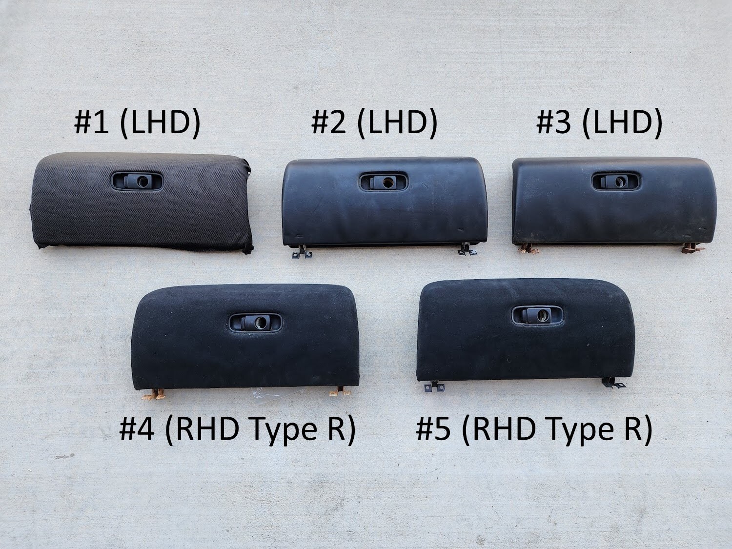 1991-2005 Acura NSX OEM glove box compartment door (LHD #3) Honda glovebox doors