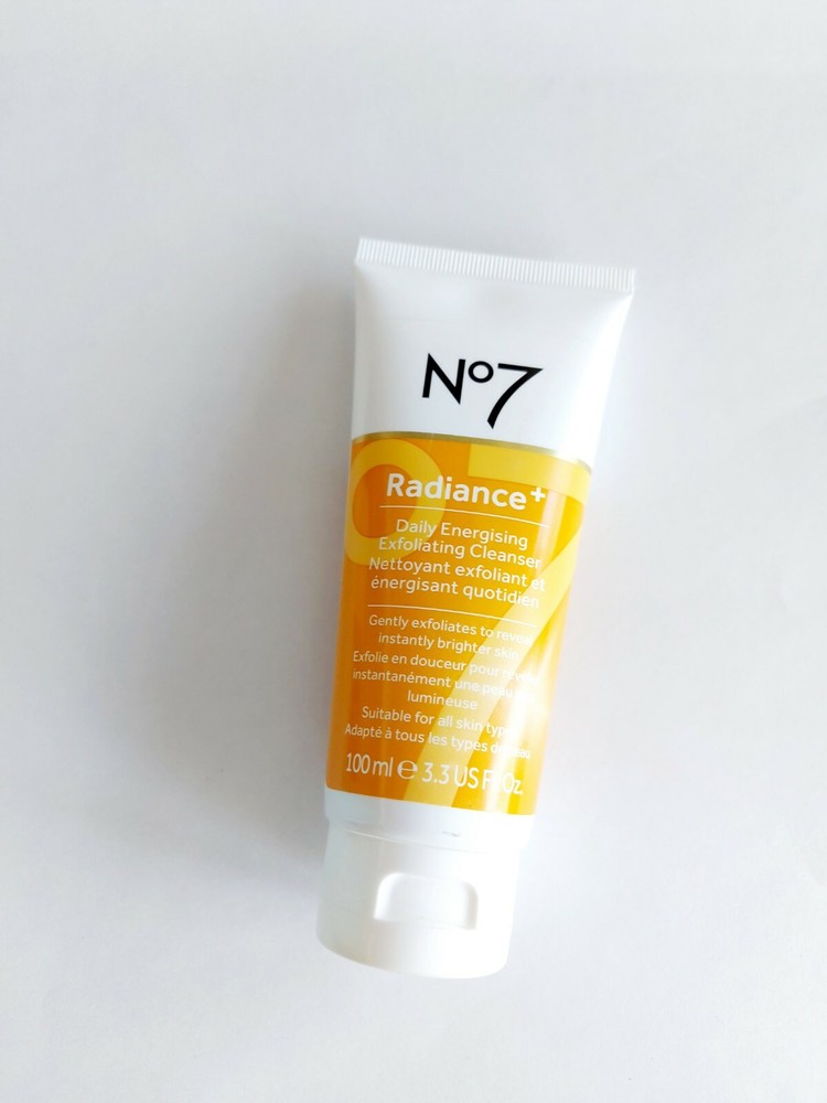 No7 Radiance Energizing Exfoliating Face Cleanser 3.3 Oz