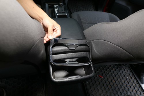 Chrome ABS Inner Rear Water Cup Holder Panel Cover Fit For Toy@ta Tacoma 2016-20 - Foto 3 di 12