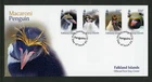 Falkland Islands 2024 Macaroni Penguins 4v FDC Birds Wildlife