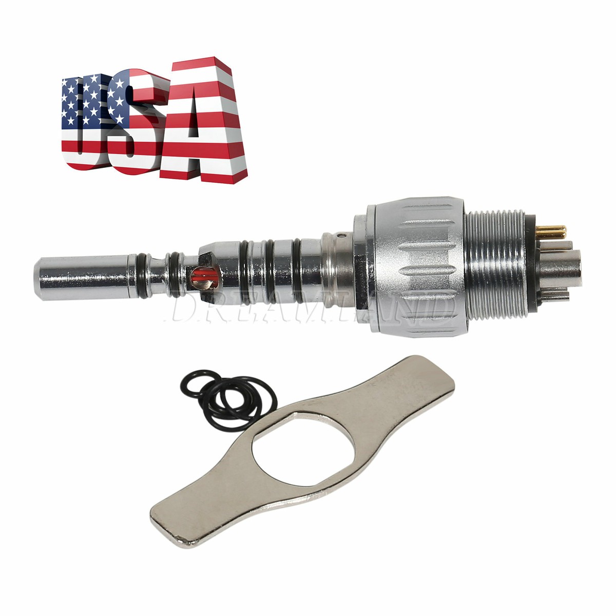 Dental LED Fiber Optic Quick Coupler 6 Hole 360 degree swivel kavo