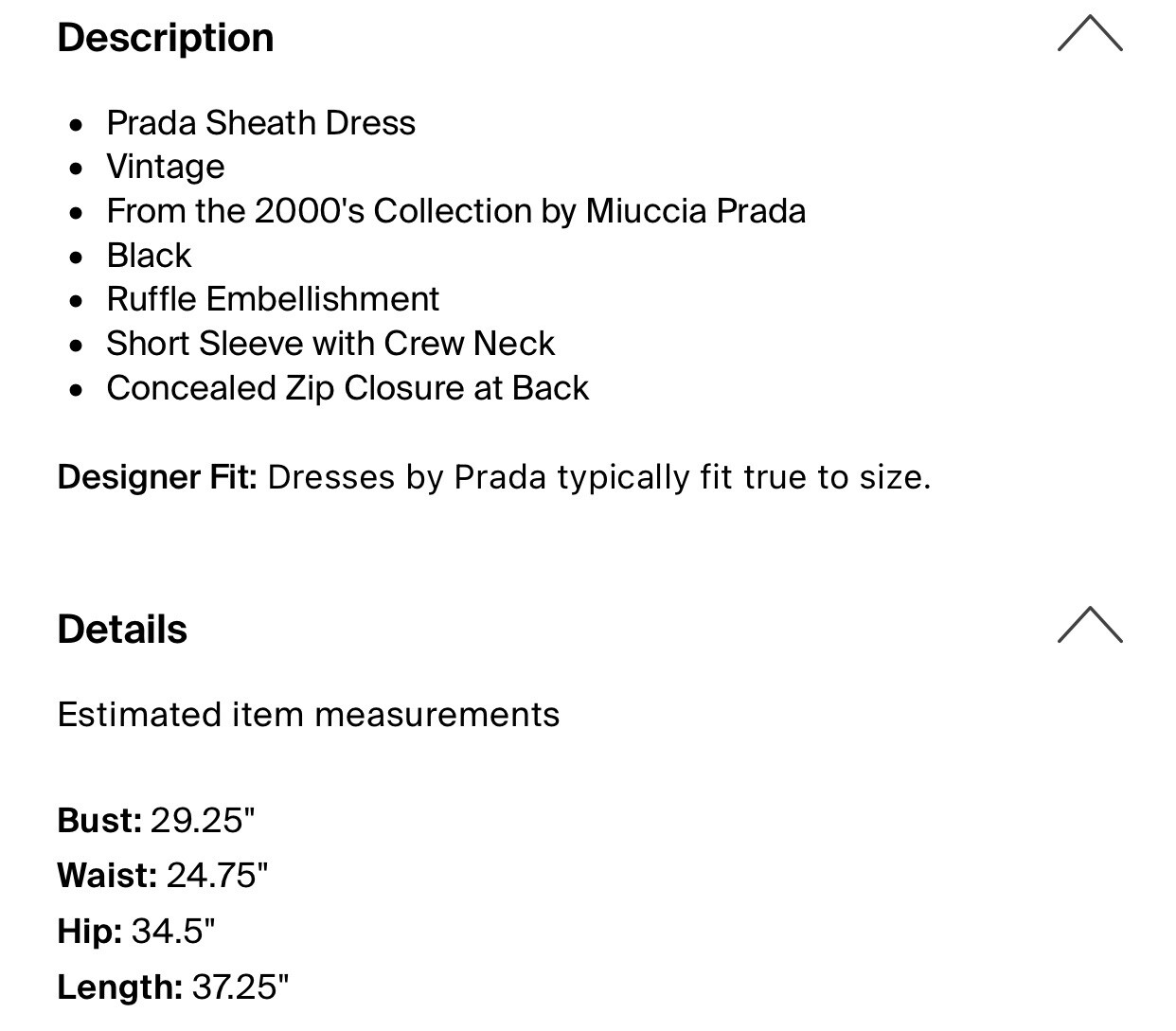 Prada Authentic Solid Black Short Sleeve Sheath K… - image 4