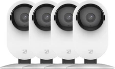 YI 4pc Security Home Camera 1080p 2.4G WiFi Night Vision Smart Indoor IP Cam