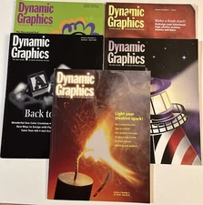 Dynamic Graphics Idea Guide Graphic Design Vintage Magazines 1996-1998 Lot Of 5