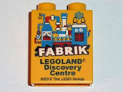 Lego Duplo Motivstein Legoland  1x2x2 Fabrik 2012 Sammelstein Discovery Centre 