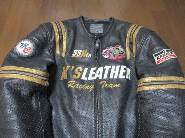 KADOYA Men's Punch Riders Leather Jacket Clash King K'S LEATHER