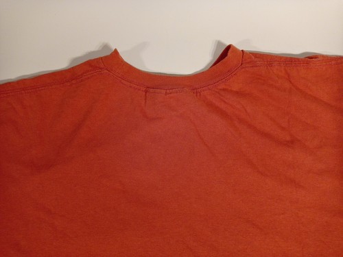 T-shirt testa d'anatra taglia XL rosa uomo manica corta rosso salmone anni 90 - Foto 14 di 17