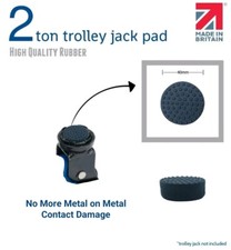 Rubber Jack Pad For 2 Ton Trolley Jacks - Small Size - Made in UK
