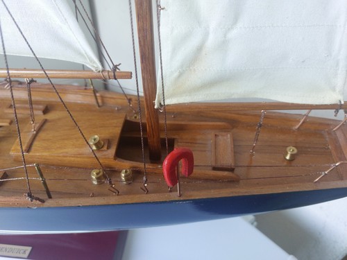PENDUICK BARCA VELIERO IN LEGNO L70 X14 H86 - Foto 17 di 24