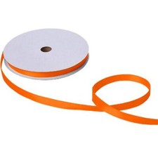 Orange 5/8in. Wide Double Face Satin Ribbon - 100 Yards