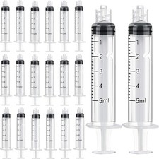 2 x 5ml Syringe Luer Lock,  Individually Sterile Sealed without needle