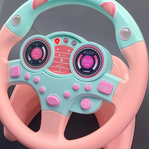 Kinderlenkrad Für Auto Rücksitz Simulationslenkrad Kleinkind - Bild 9 von 12