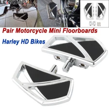 Motorcycle Mini Floorboards Foot Boards Pedals Pegs For Harley Sportster Touring