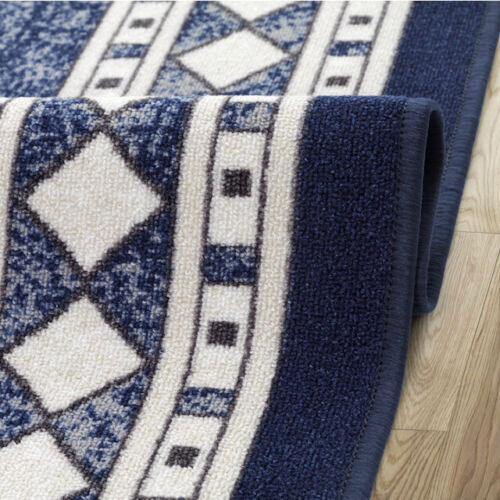 Alfombras Bordered Modern Non-Slip Low Pile Rubber Backing Indoor Area Rugs - Picture 60 of 105