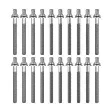 20 Drum Tension Rods 2" (52mm) Chrome with Washers Diameter 7/32" Drum Part