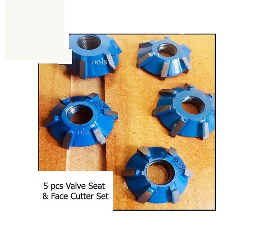 17x CHEVY 350 Serie Bloque Pequeño KIT DE CORTE DE VÁLVULAS ASIENTO CABEZAL 3 ÁNGULOS CARBURO - Imagen 2 de 10