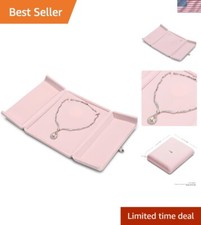 Premium Large Velvet Necklace Storage Box with High-Quality Closure - Gift Ready