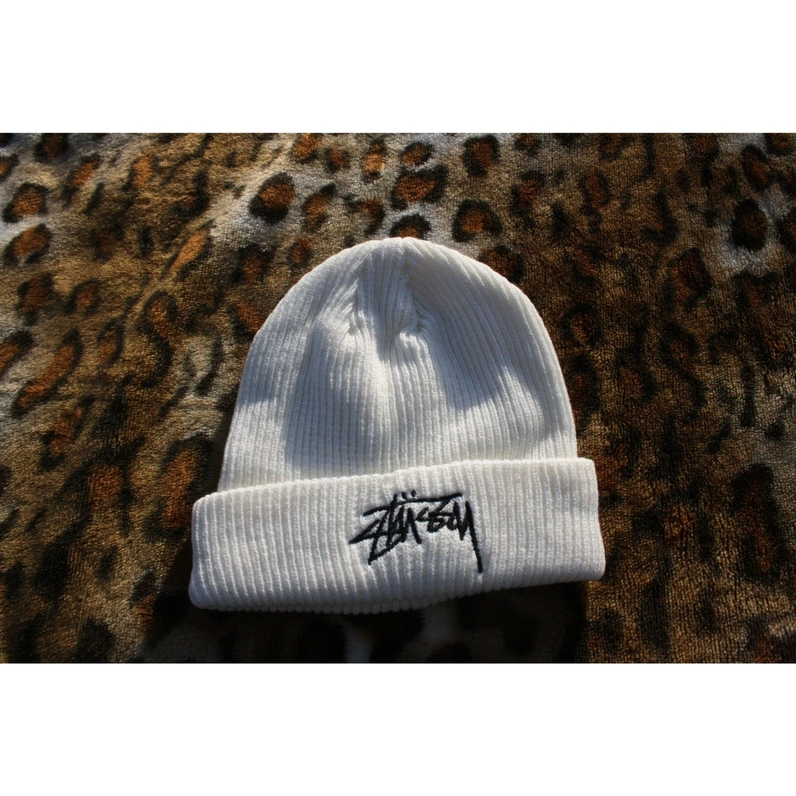 Bonnet Stussy style streetwear vintage deadstock tricot brodé suprême année 2000 OS