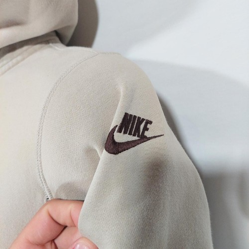 Rare! Nike Y2k Brown/Tan SB Dunk Felt Print Zip Hoodie. Youth L, Fits Women's M. - Picture 4 of 8