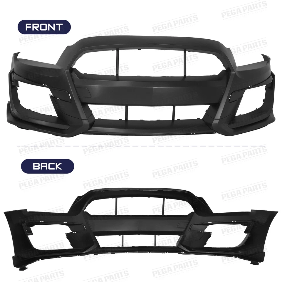 For 2013-2014 Ford Mustang Base & GT Front Bumper Cover Conversion GT500 Style Foto 2 de 4