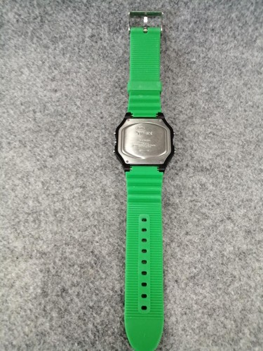 TIMEX80 2N076 Quartz Men's Watch Green Dial Digital Square Face From Japan - Picture 3 of 7