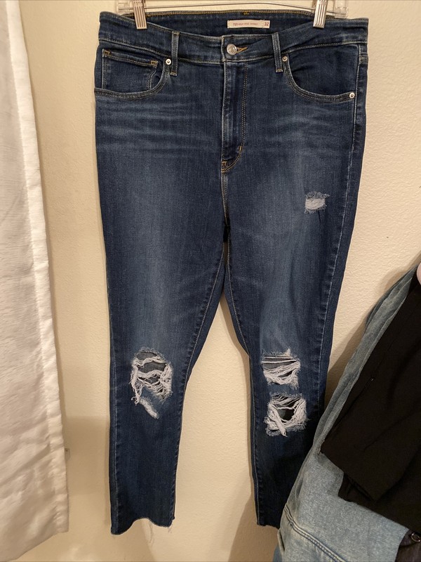 levi 721 high rise skinny 32 