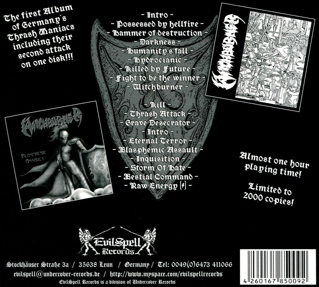 WITCHBURNER - WITCHBURNER/BLASHEMIC ASS NEW CD 4260167850092 WITCHBURNER - WITCHBURNER/BLASHEMIC ASS NEW CD 4260167850092