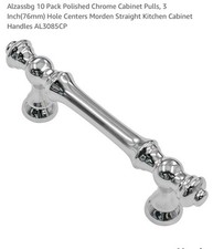 10 Pack 3 Inch76mm Polished Nickel Cabinet Pulls Drawer Pulls Kitchen Cabinet...