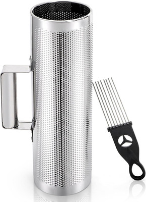 Stainless Steel Guiro with Scraper, 12'' X 4'' Professional Latin Hand Percussion