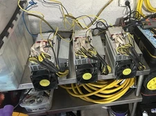 3 Bitmain Antminer L3+ W/Power Supplies All Upgraded To HiveOs