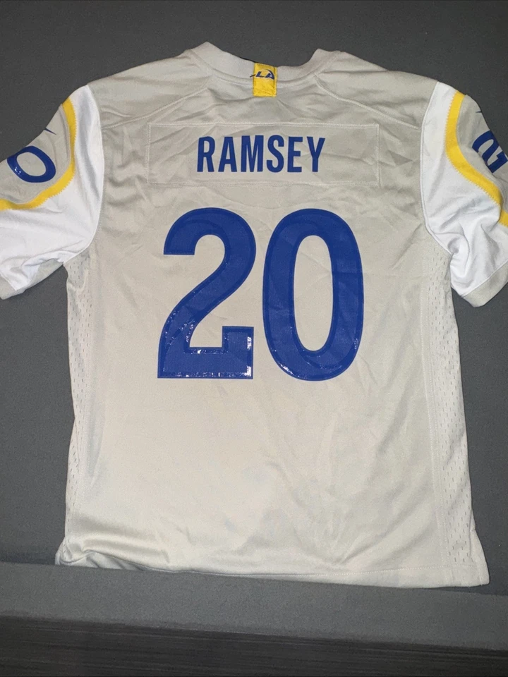 NFL Nike LA Rams #20 Jalen Ramsey Jersey NWT; Girls Sz L - Image 3 of 4