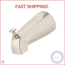 EZ-FLO 5 Inch Zinc Bath Tub Diverter Spout, 1/2 Inch IPS Pipe, Brushed Nickel, 1