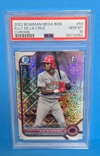 2022 Bowman mega box ELLY DE LA CRUZ CHROME #50 PSA 10