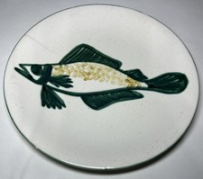 Rare Grande Assiette R.P. Robert Picault Vallauris Vintage D 24 Cm N318