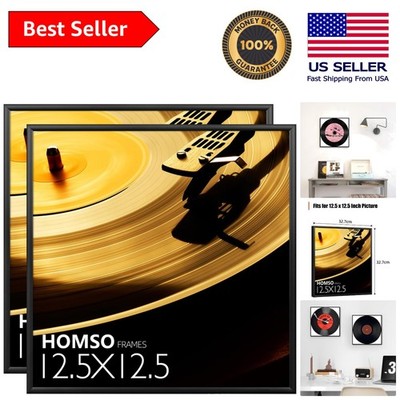 Modern 12.5x12.5 Square Vinyl Frame   Dual Pack with Hanging Hardware Included