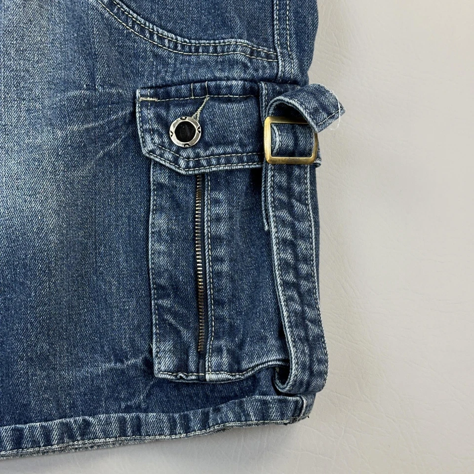 Shorts masculino vintage True Rock 42 bolsos utilitários de carga jeans streetwear Y2K - Imagem 3 de 4